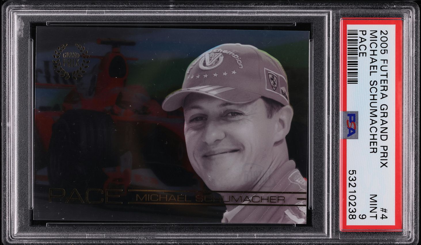 2005 Futera Grand Prix Pace Michael Schumacher #4 PSA 9 MINT on