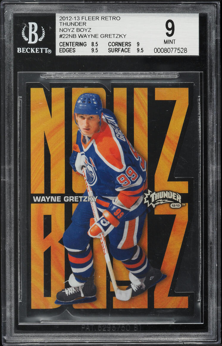 2012 Fleer Retro Thunder Noyz Boyz Wayne Gretzky #22NB BGS 9 MINT