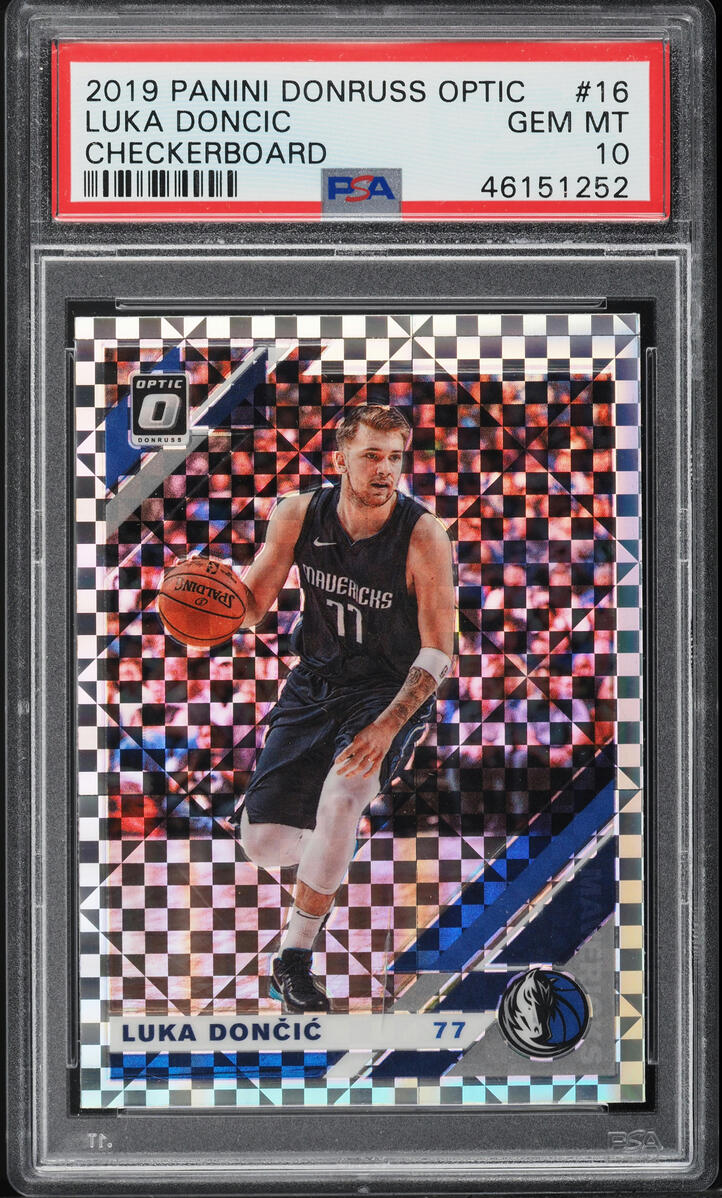 2019 Donruss Optic Checkerboard Luka Doncic #16 PSA 10 GEM MINT