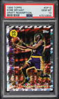 1996 Topps Draft Redemption Kobe Bryant ROOKIE #DP13 PSA 10 GEM
