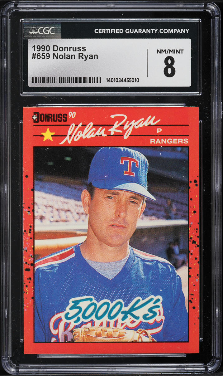 1990 Donruss Nolan Ryan #659 CGC 8 NM-MT