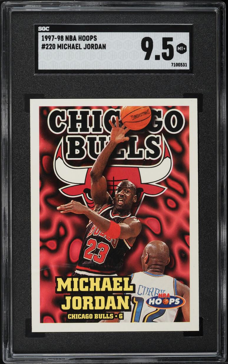 1997 Hoops Michael Jordan #220 SGC 9.5 MINT+