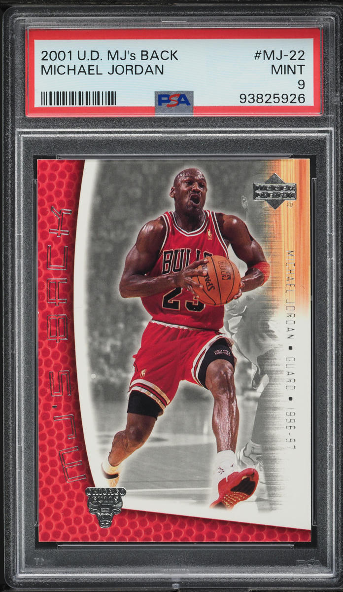 2001 Upper Deck MJ's Back Michael Jordan #MJ-22 PSA 9 MINT
