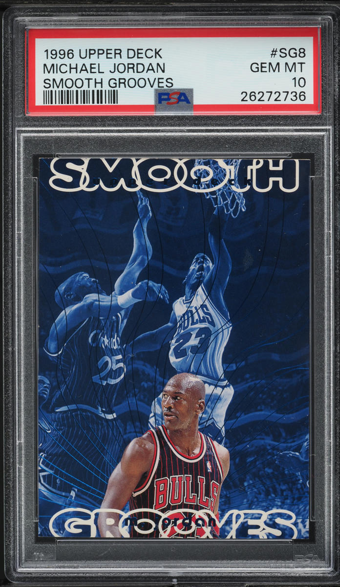 1996 Upper Deck Smooth Grooves Michael Jordan #SG8 PSA 10 GEM MINT