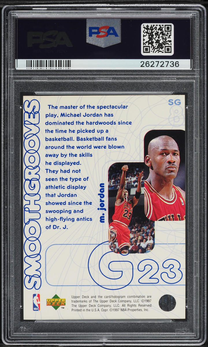 1996 Upper Deck Smooth Grooves Michael Jordan #SG8 PSA 10 GEM MINT