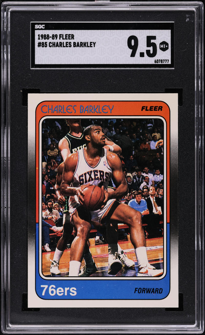 1988 Fleer Basketball Charles Barkley #85 SGC 9.5 MINT+