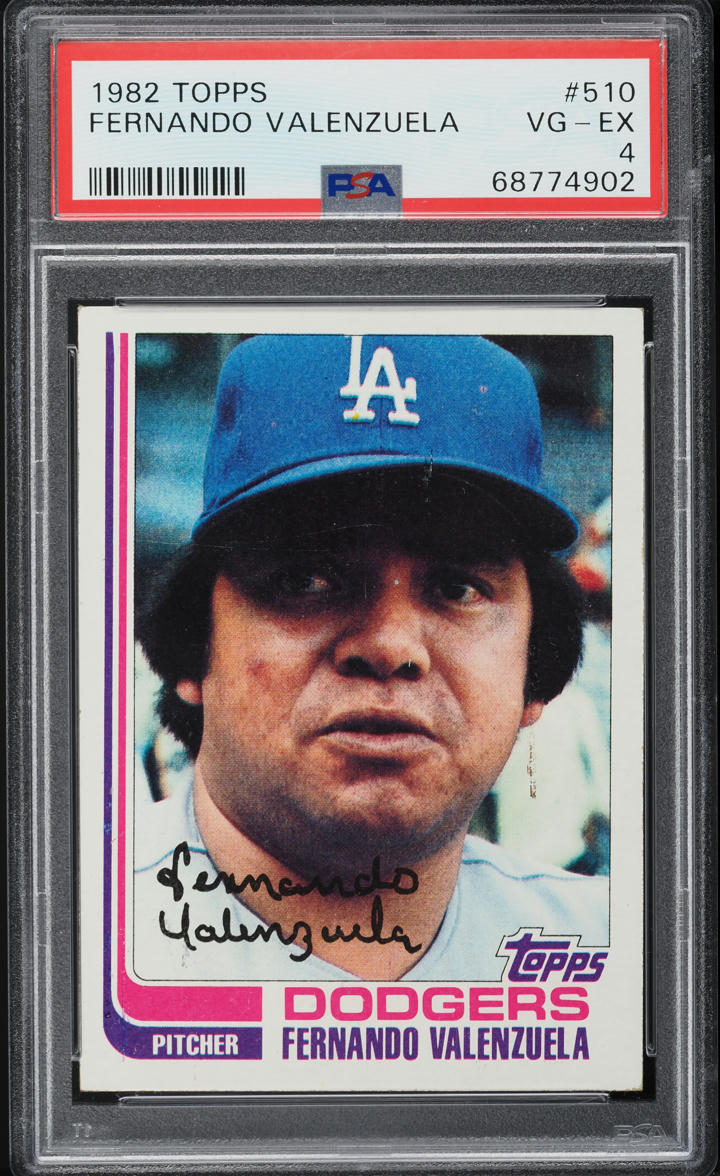 1982 Topps Fernando Valenzuela #510 PSA 4 VGEX