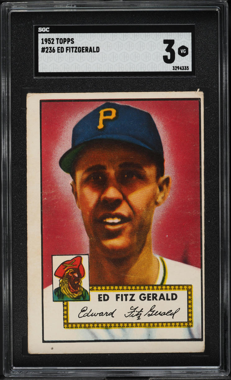 1952 Topps Ed Fitzgerald #236 SGC 3 VG