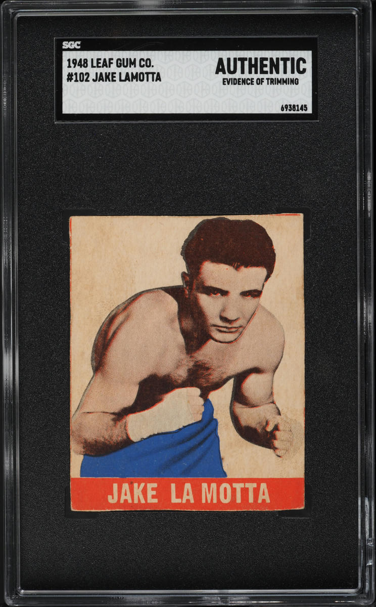 1948 Leaf Boxing Jake Lamotta #102 SGC AUTH