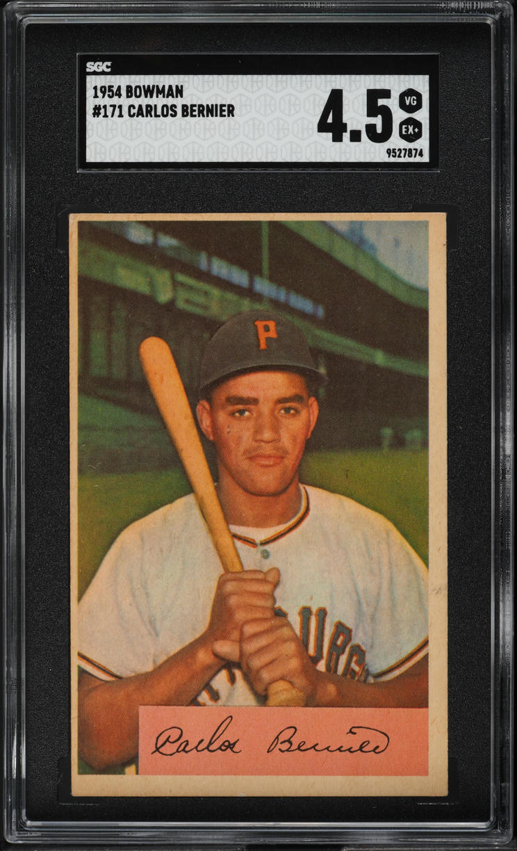1954 Bowman Carlos Bernier #171 SGC 4.5 VGEX+
