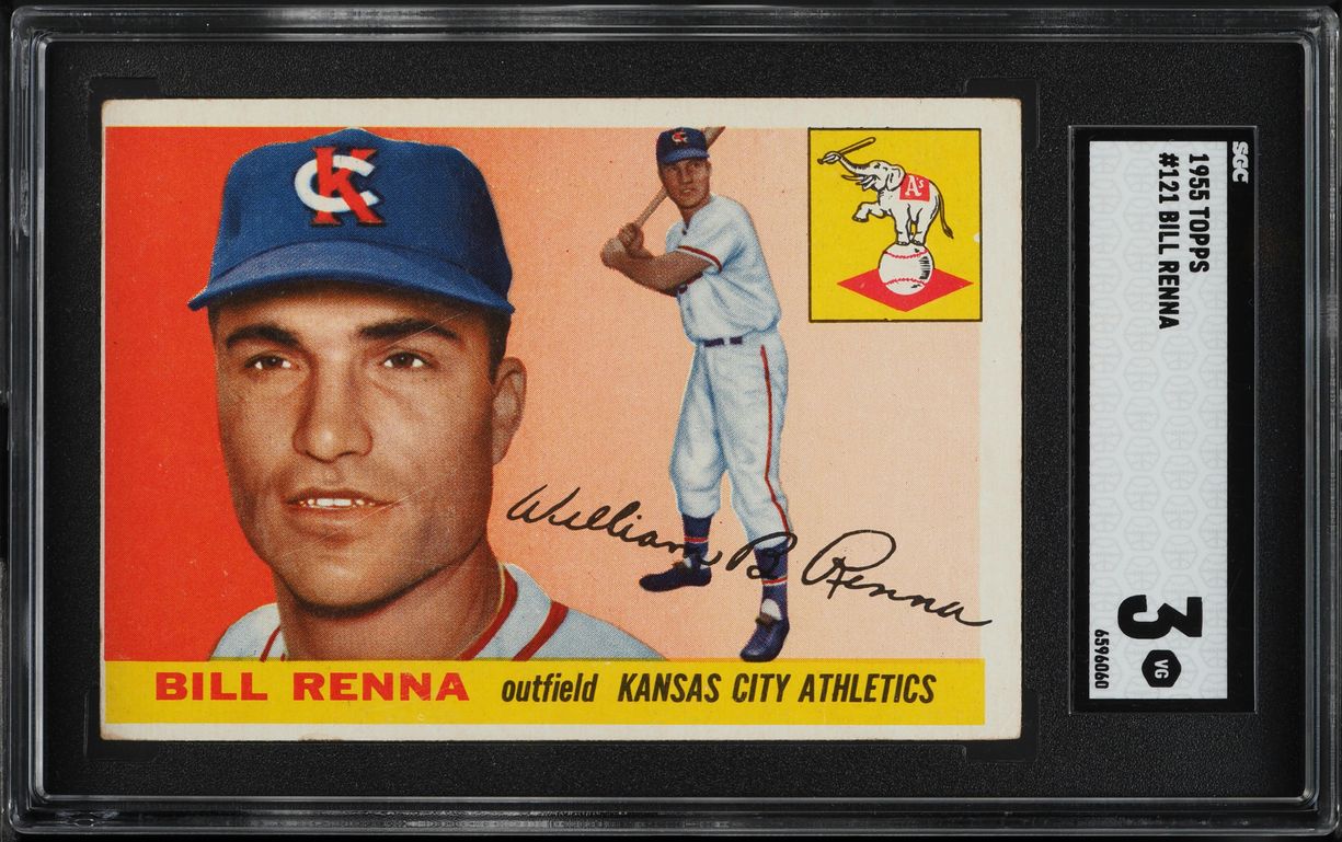 1955 Topps Bill Renna #121 SGC 3 VG