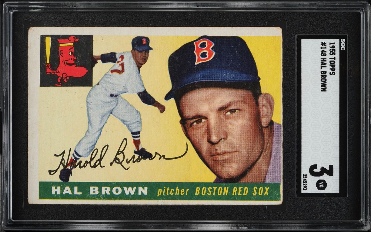 1955 Topps Hal Brown #148 SGC 3 VG