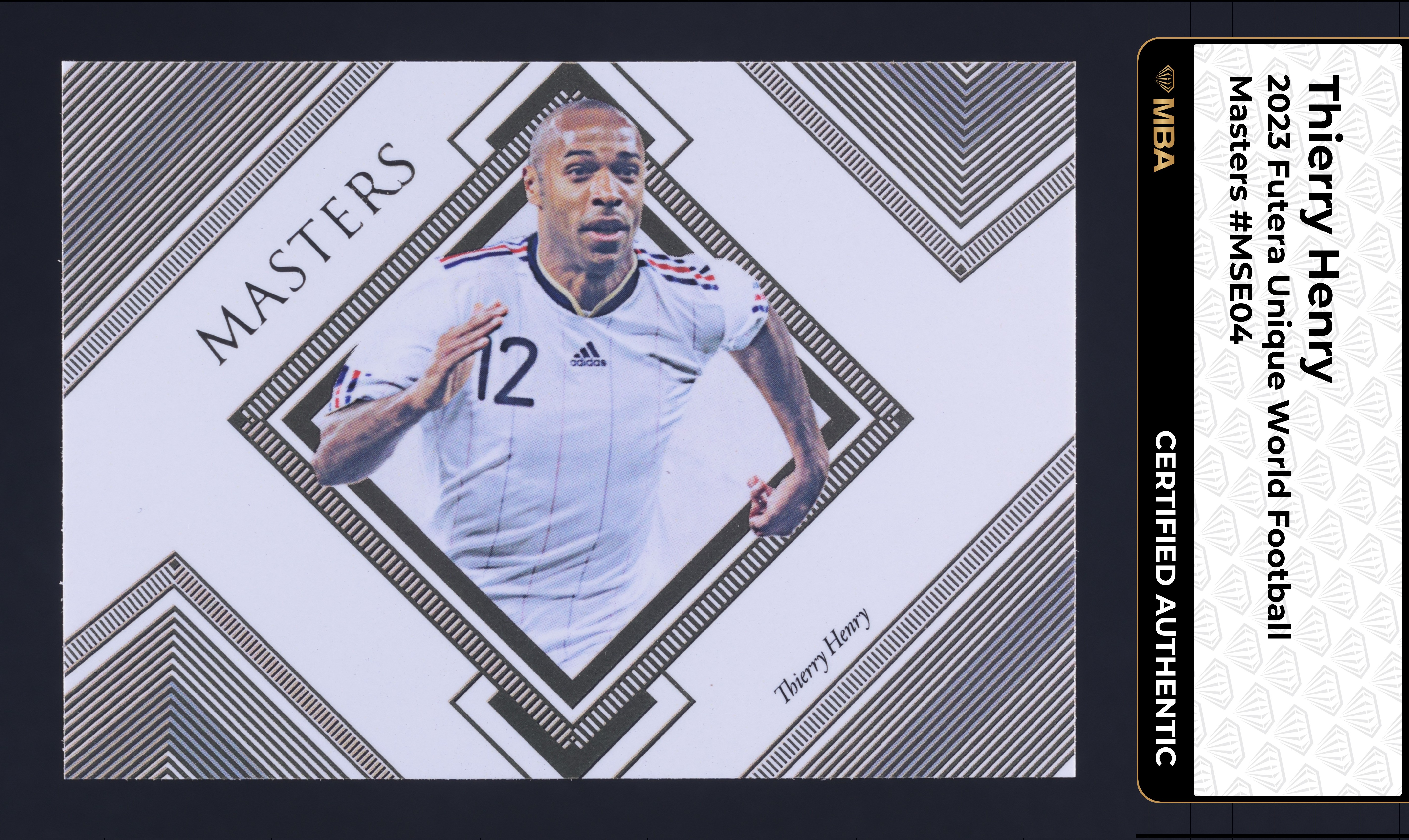 2023 Futera Unique World Football Masters Thierry Henry /5 #MSE04