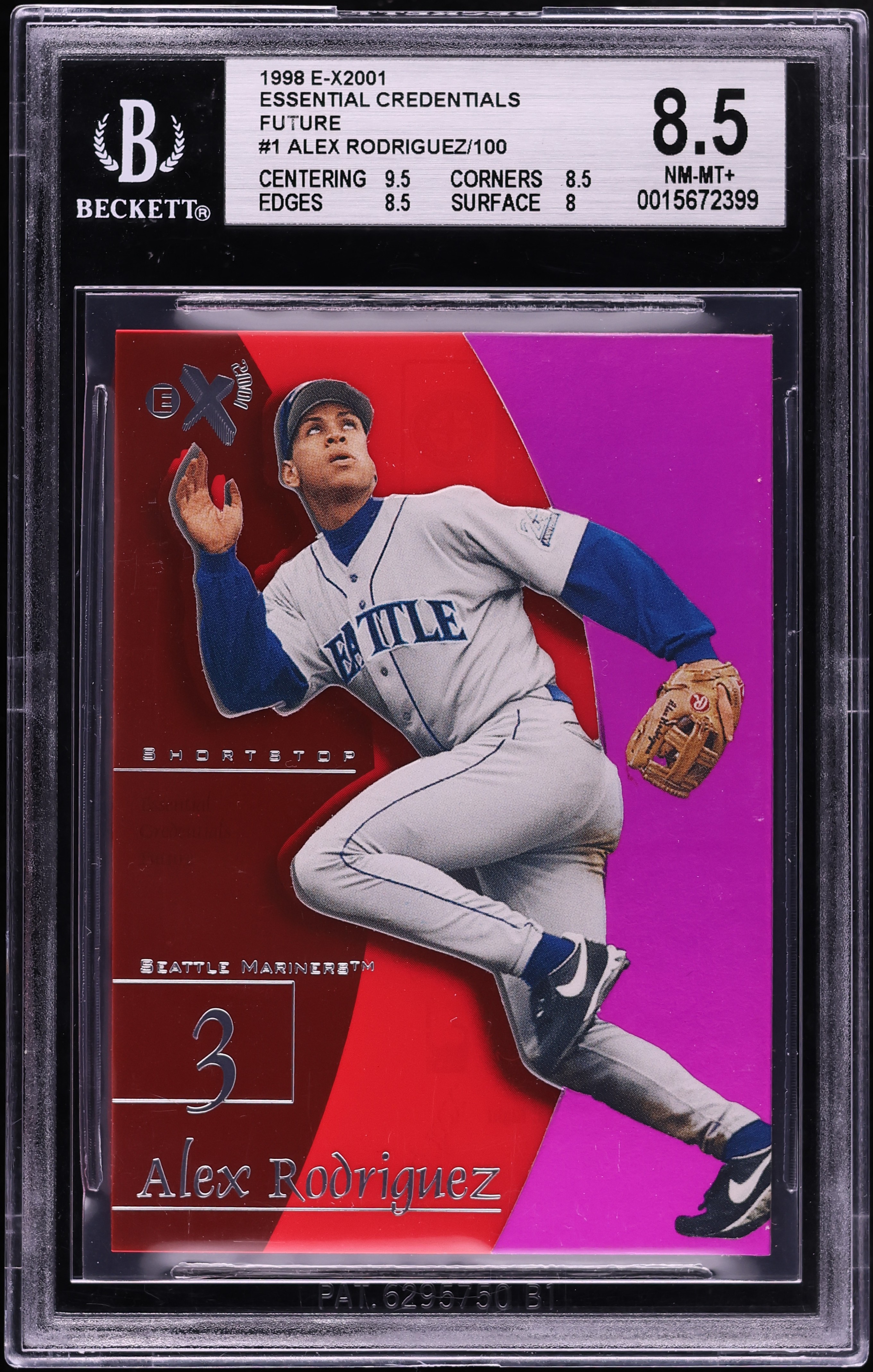 1998 Skybox E-X2001 Essential Credentials Future Alex Rodriguez