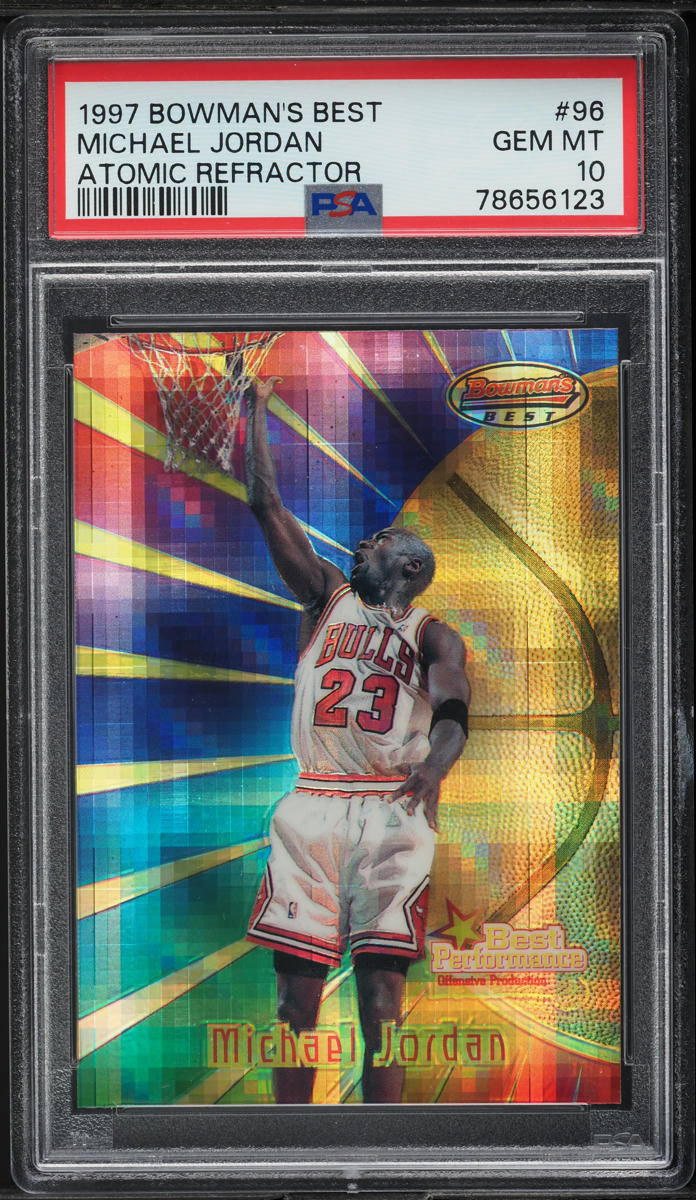 1997 Bowman's Best Atomic Refractor Michael Jordan #96 PSA 10 GEM MINT