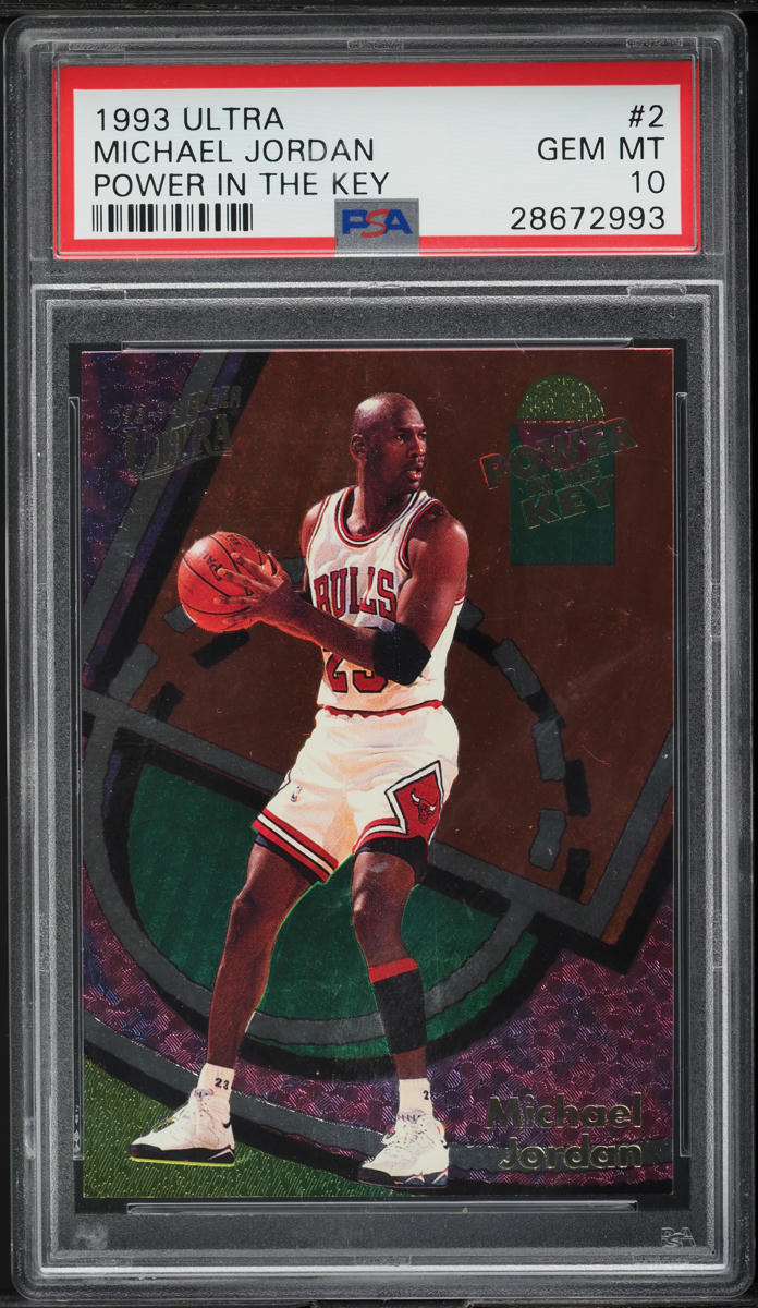 1993 Ultra Power In The Key Michael Jordan #2 PSA 10 GEM MINT