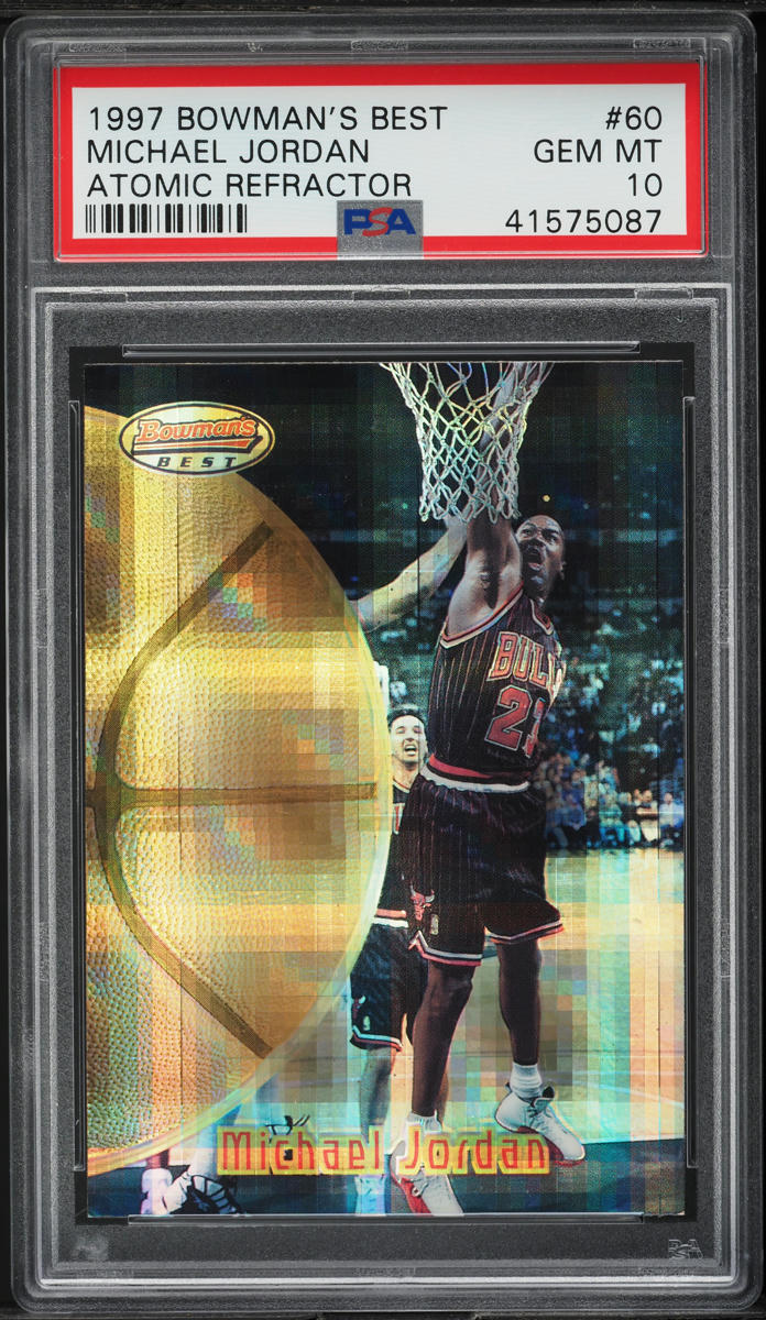 1997 Bowman's Best Atomic Refractor Michael Jordan #60 PSA 10 GEM MINT