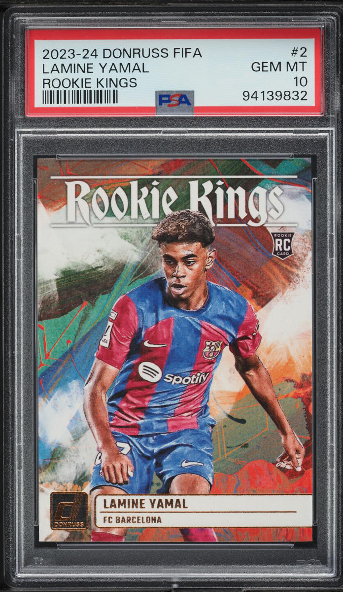 2023 Donruss FIFA Kings Lamine Yamal ROOKIE #2 PSA 10 GEM MINT