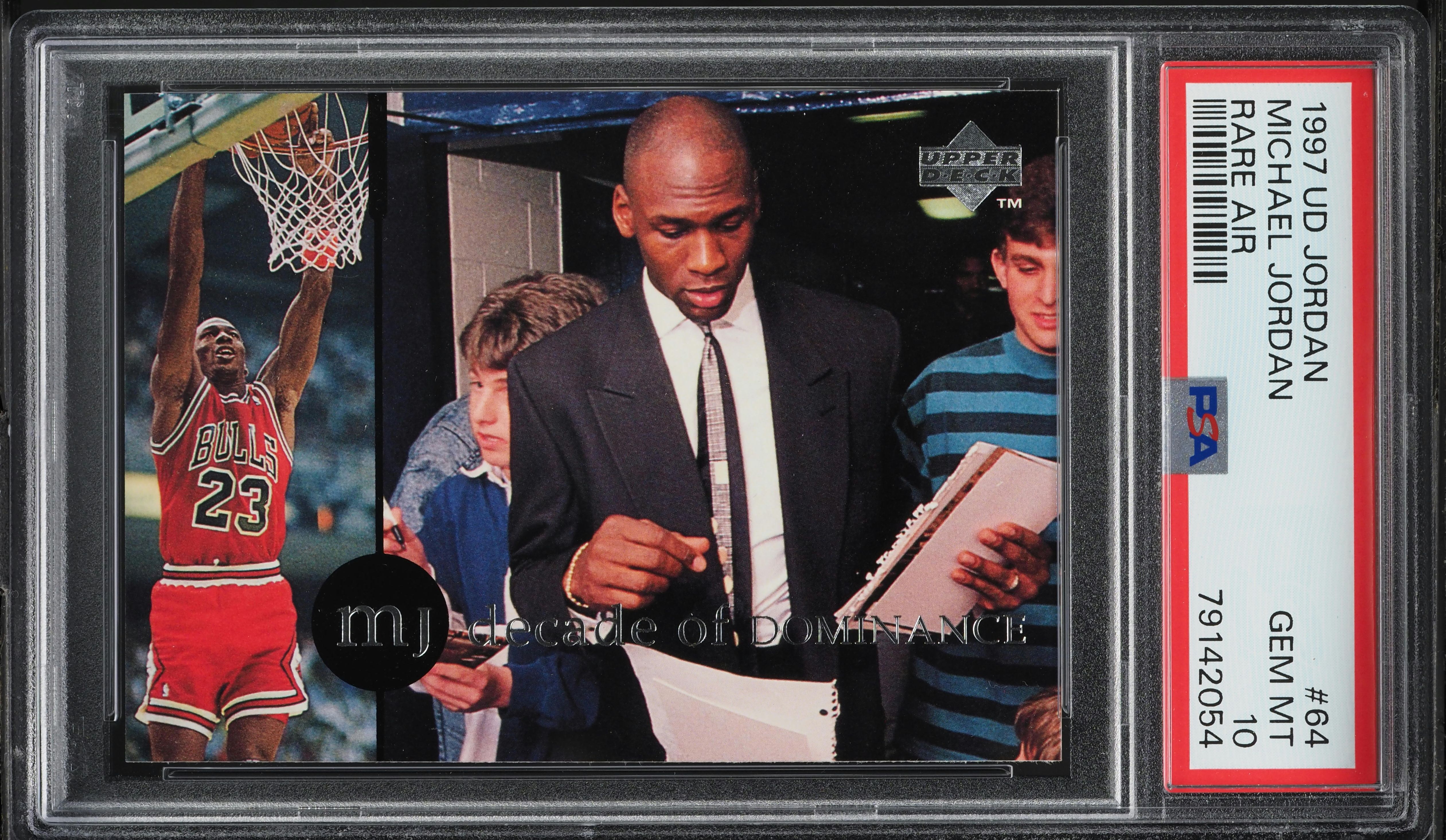 PSA10 rare Air マイケル ジョーダン / Jordan NBA 1994 Upper Deck Rare Air Decade of Dominance #J3 Michael Jordan
