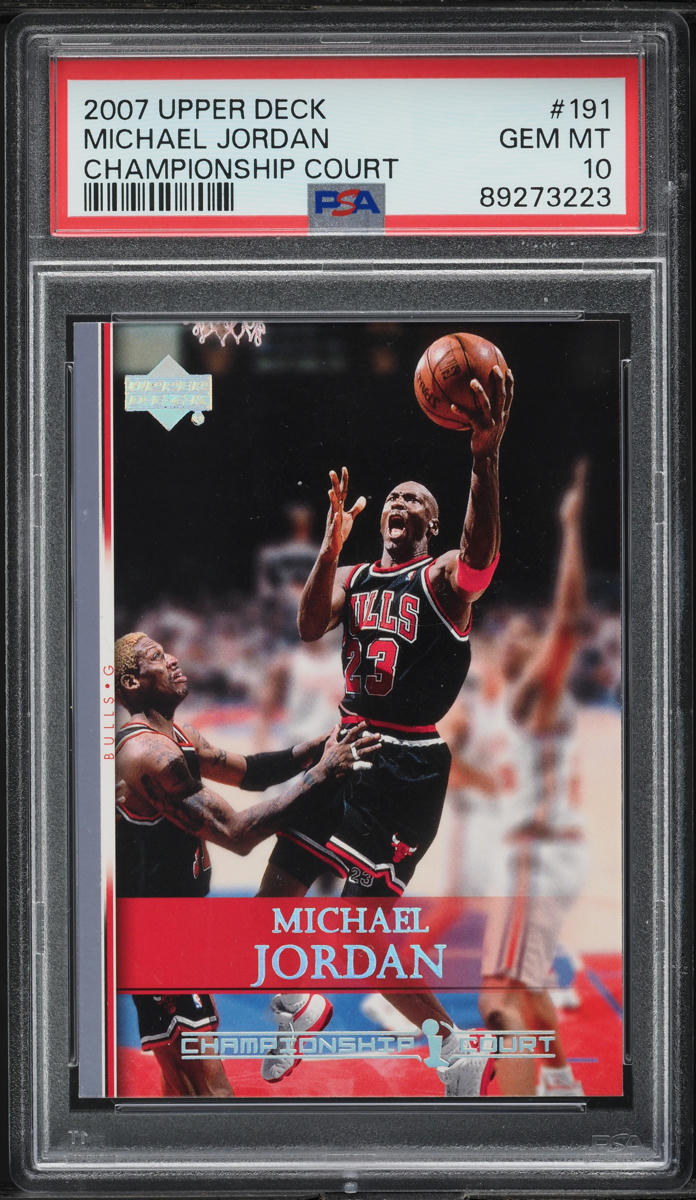 2007 Upper Deck Championship Court Michael Jordan #191 PSA 10 GEM MINT