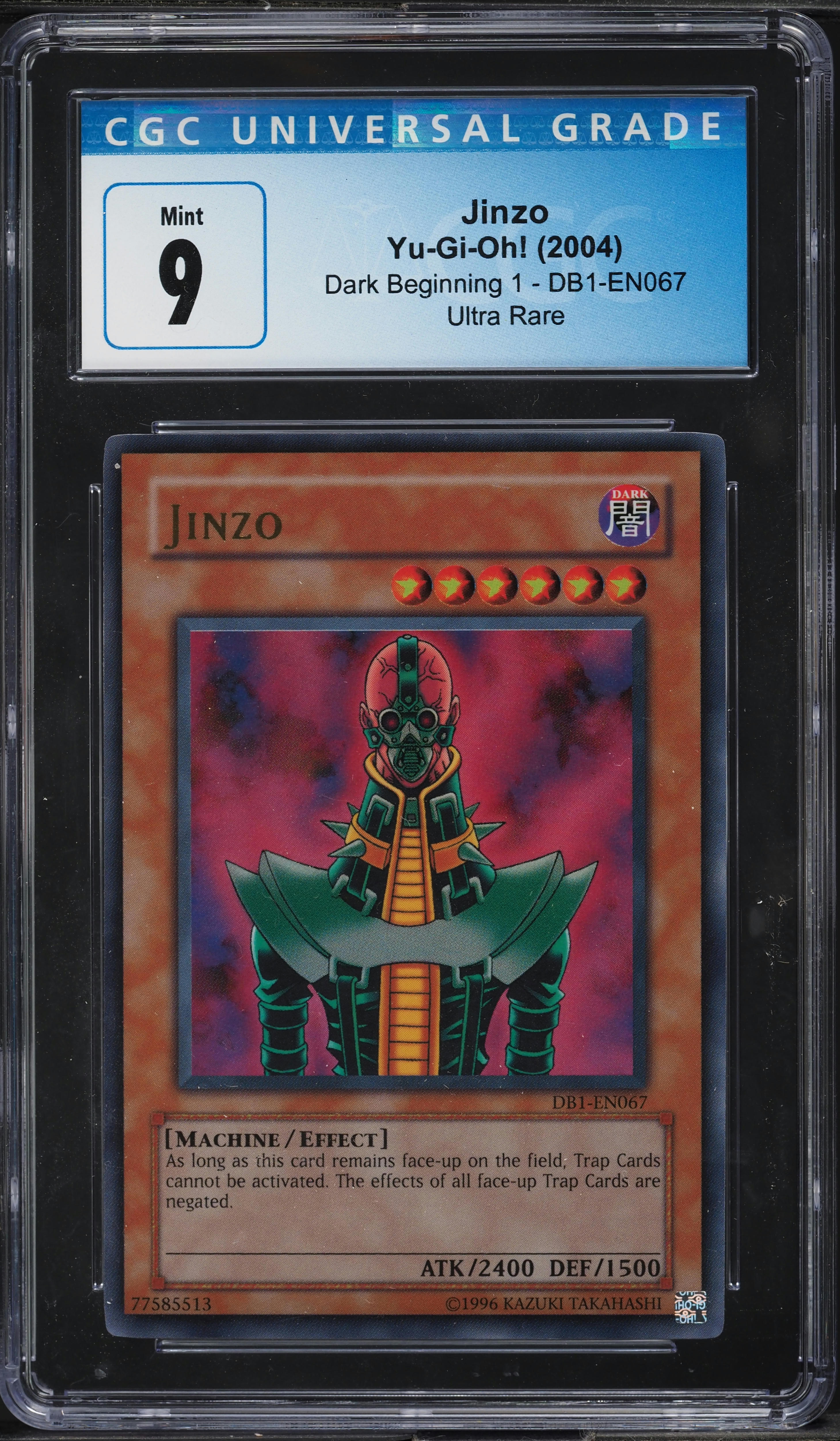 2004 Yu-Gi-Oh! Dark Beginning 1 Jinzo #DB1-EN067 CGC 9 MINT on