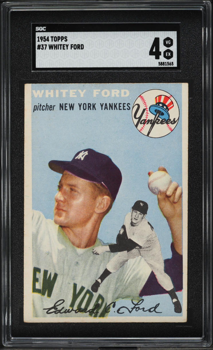 1954 Topps Whitey Ford #37 SGC 4 VGEX