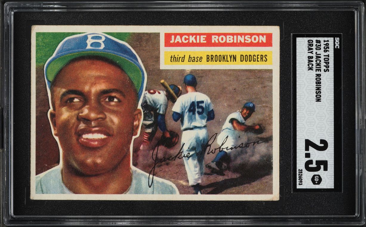 1956 Topps Jackie Robinson #30 SGC 2.5 GD+ (PWCC-A)