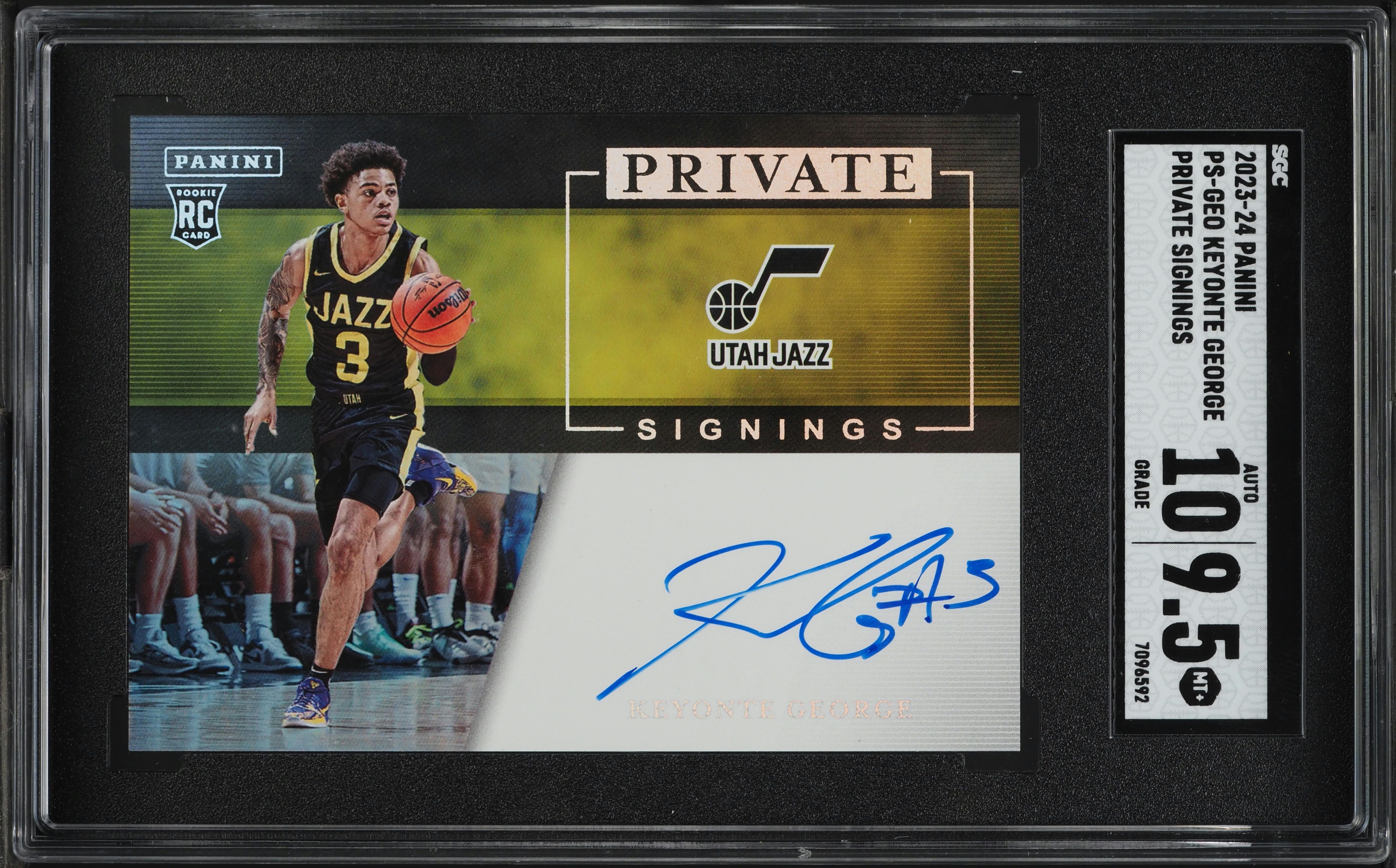 2023 Panini Private Signings Keyonte George ROOKIE AUTO #PS-GEO 
