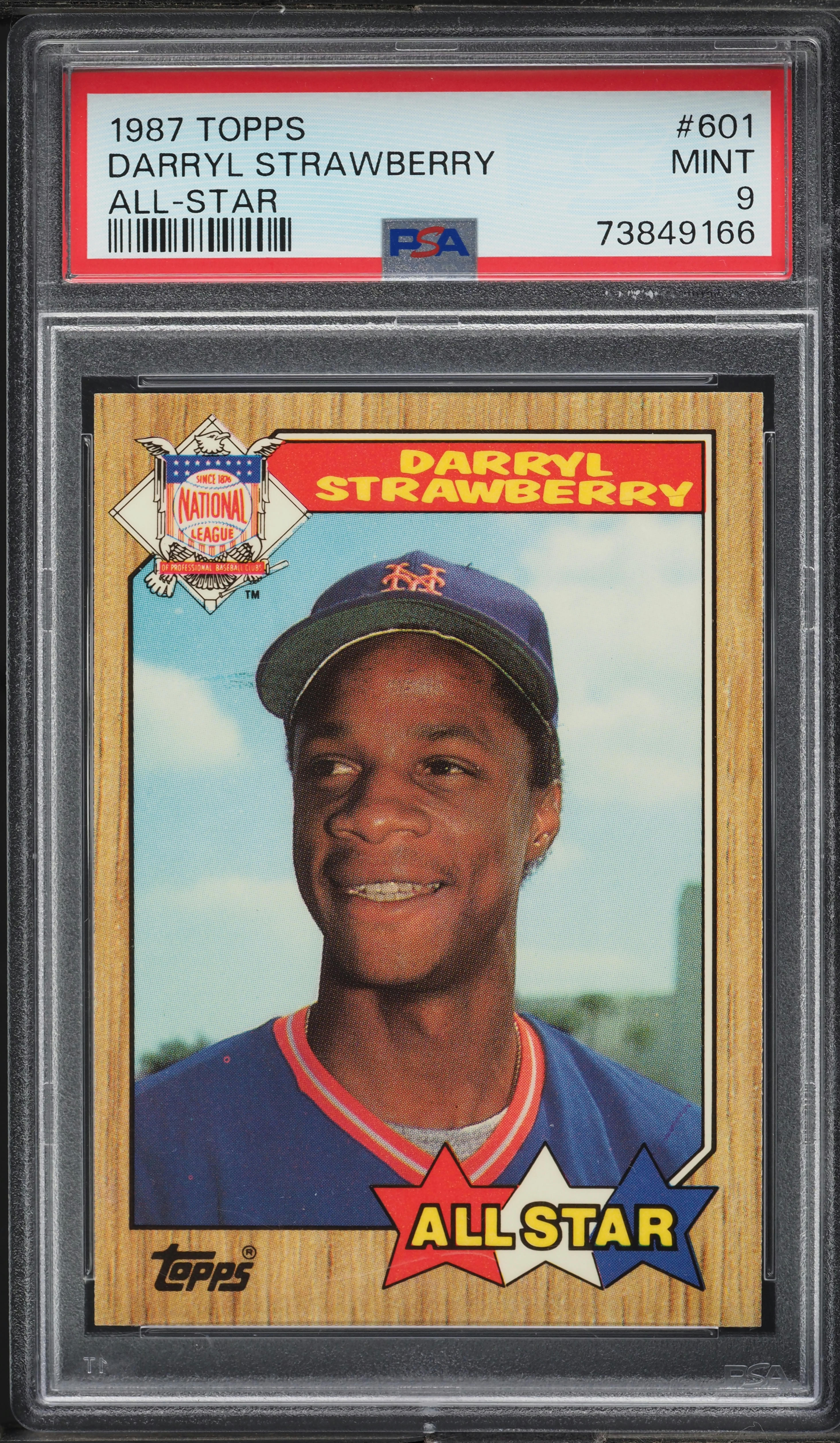 1987 Topps Darryl Strawberry ALL-STAR #601 PSA 9 MINT on Fanatics
