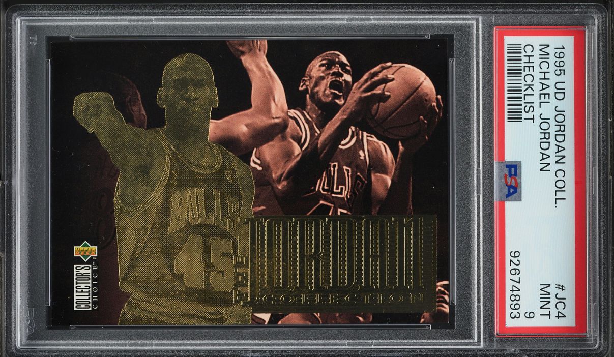 1995 Upper Deck Collection Checklist Michael Jordan #JC4 PSA 9 MINT