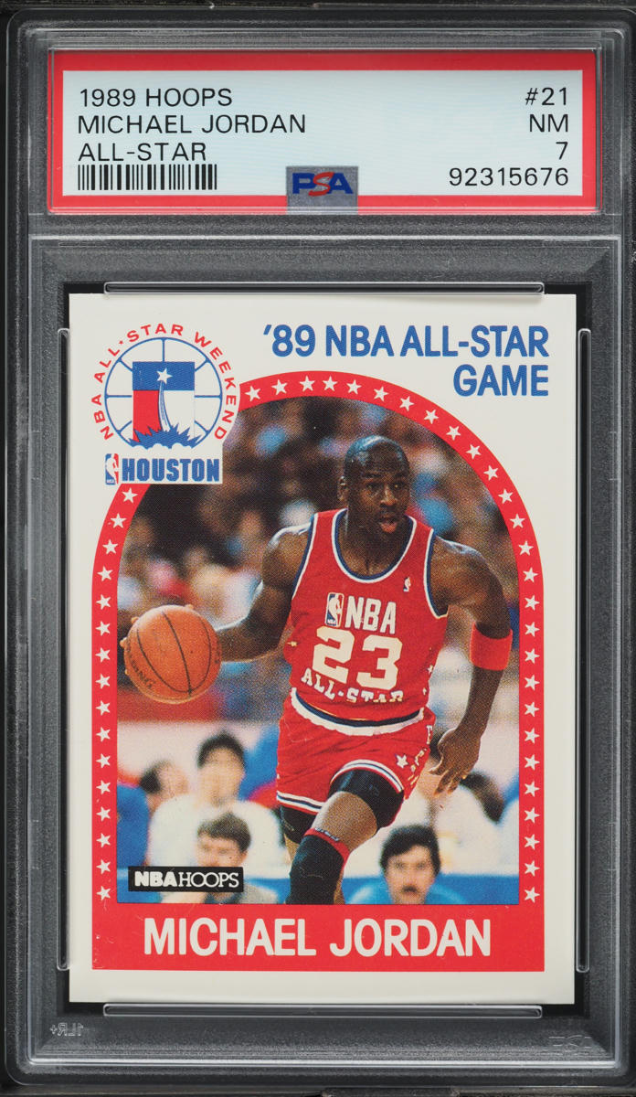 1989 Hoops Michael Jordan ALL-STAR #21 PSA 7 NRMT