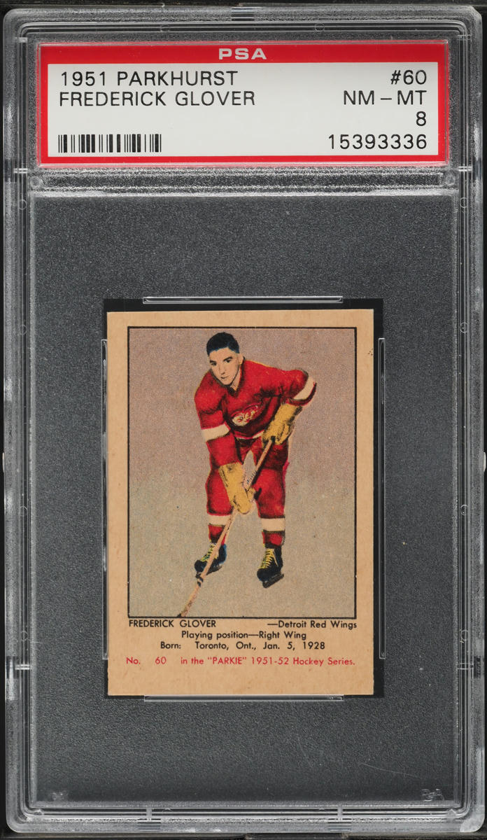1951 Parkhurst Frederick Glover #60 PSA 8 NM-MT