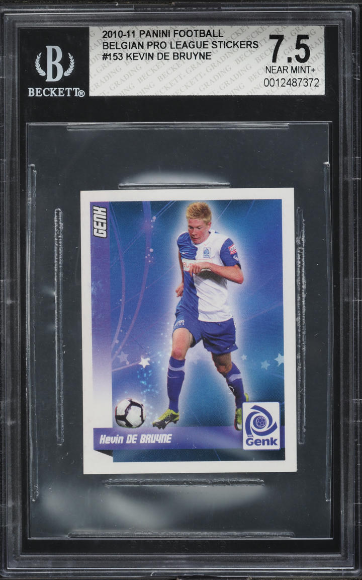 2010 Panini Foot Belgium Kevin De Bruyne ROOKIE #153 BGS 7.5 NRMT+