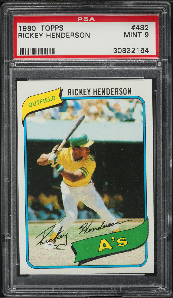 1980 Topps Rickey Henderson ROOKIE #482 PSA 9 MINT