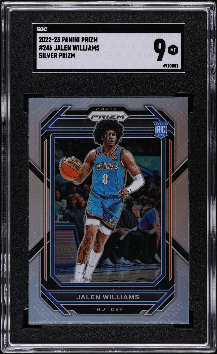 2022 Panini Prizm Silver Jalen Williams ROOKIE #246 SGC 9 MINT