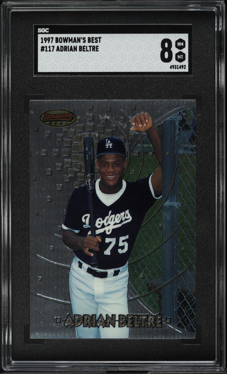 1997 Bowman's Best Adrian Beltre ROOKIE #117 SGC 8 NM-MT