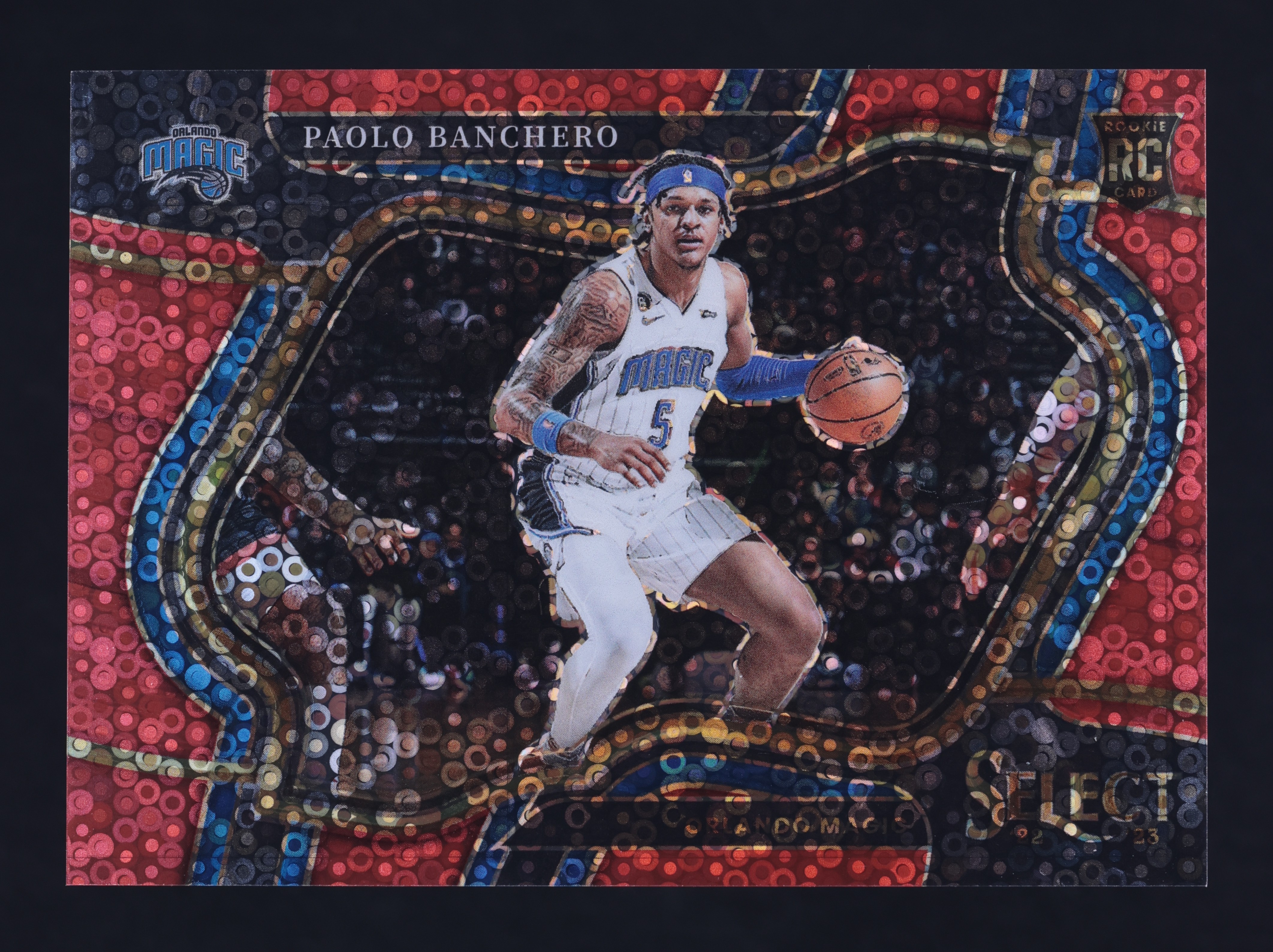 2022 Select Courtside Red Disco Prizm Paolo Banchero ROOKIE /49