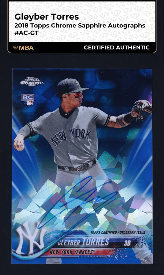 2018 Topps Chrome Gleyber Torres ROOKIE #31 PSA 10 GEM MINT on