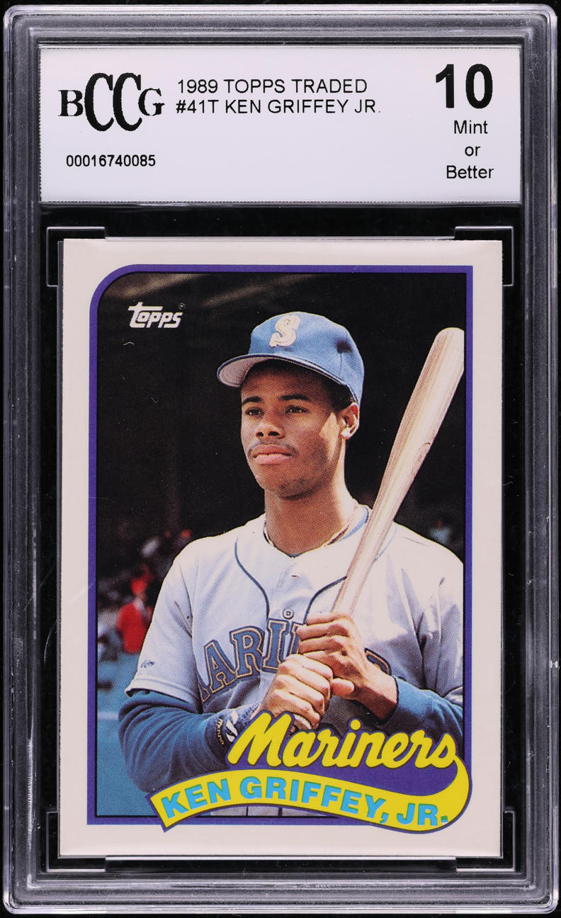 1989 Topps Traded Ken Griffey Jr. ROOKIE #41T BCCG 10