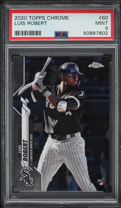 2020 Topps Chrome Luis Robert ROOKIE #60 PSA 10 GEM MINT on