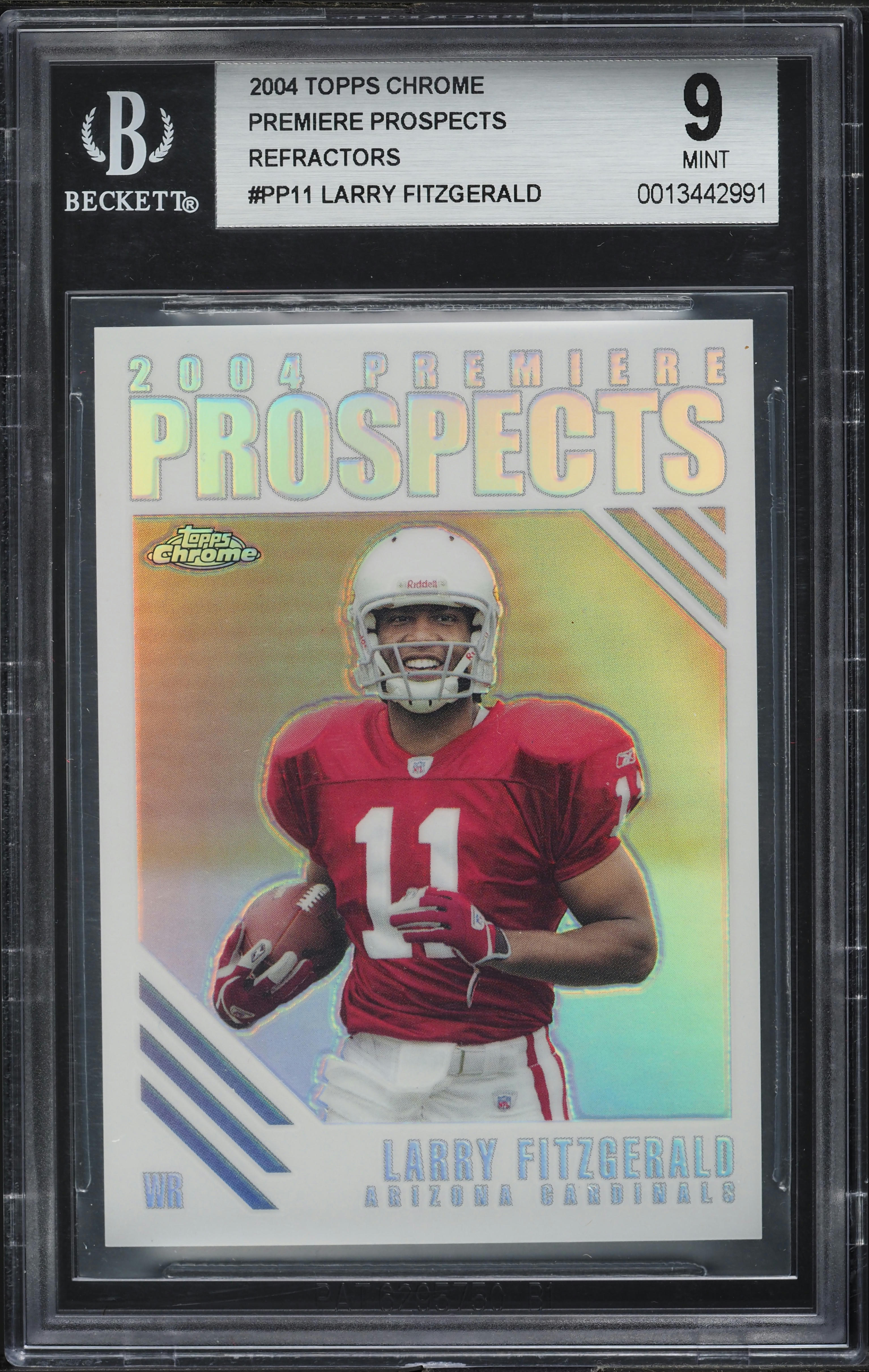 2004 Topps Chrome Premiere Prospects Refractor Larry Fitzgerald RC