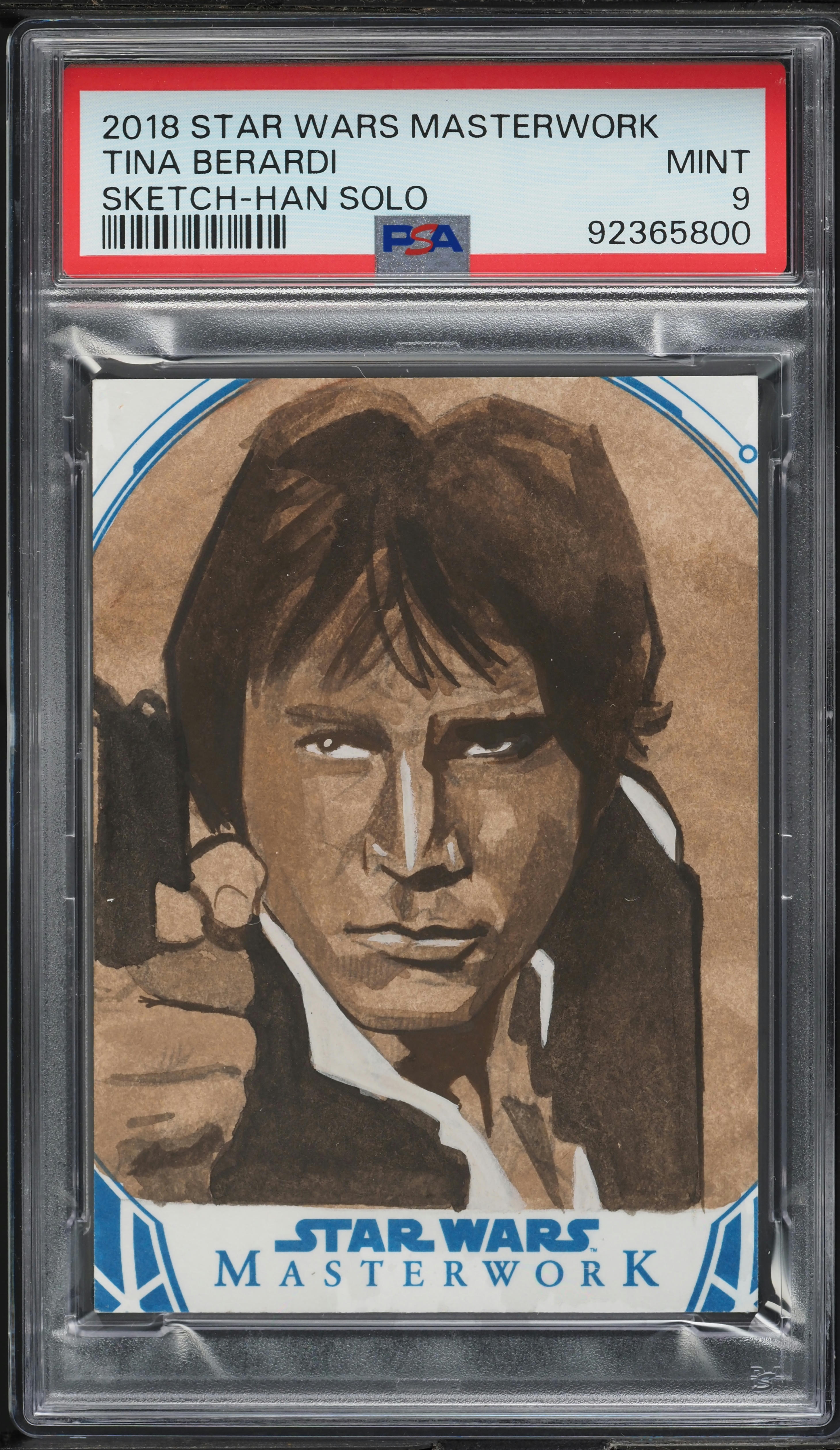 2018 Topps Star Wars Masterwork Sketch Cards Han Solo Tina Berardi