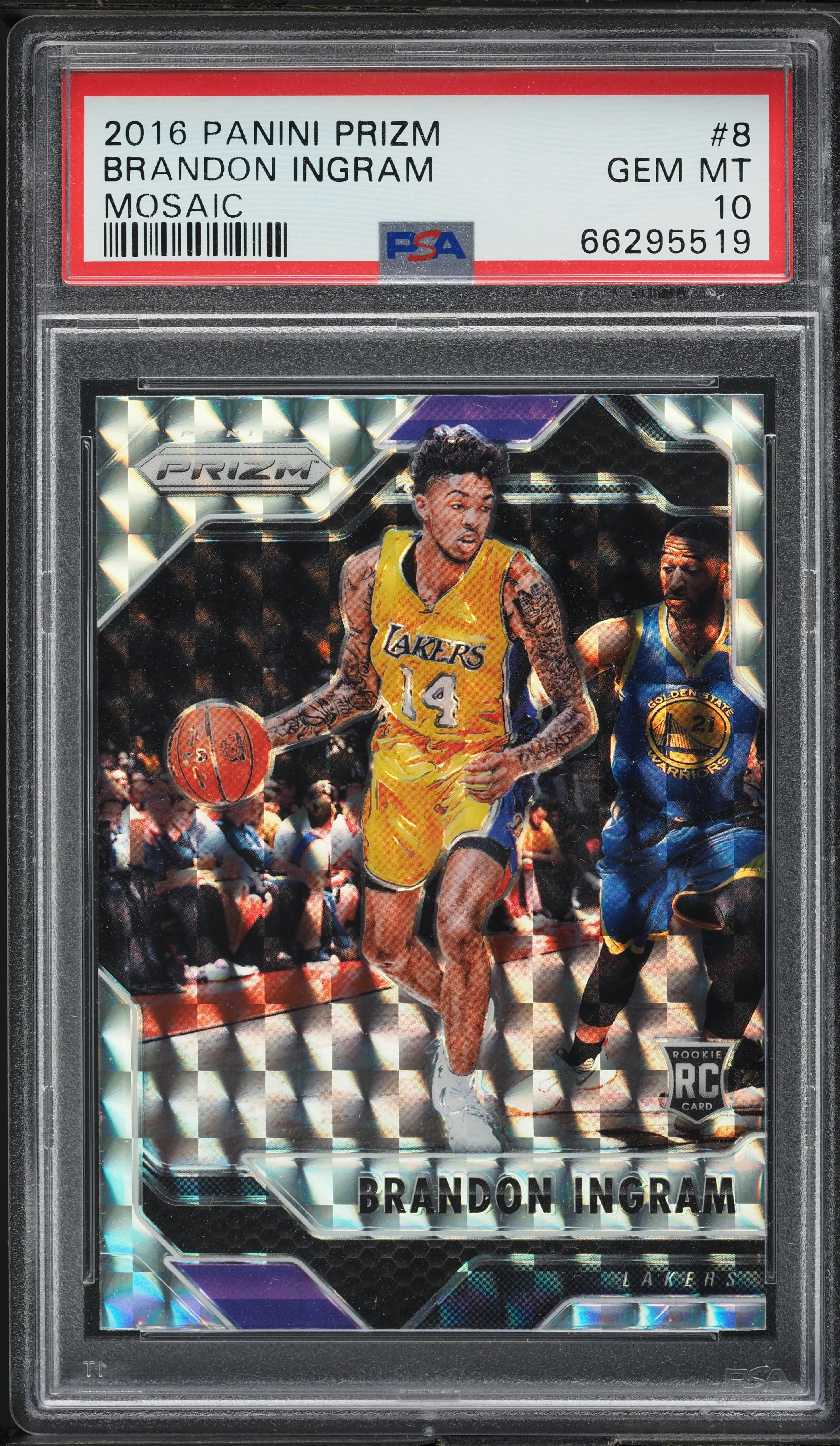 2016 Panini Prizm Mosaic Brandon Ingram ROOKIE #8 PSA 10 GEM MINT
