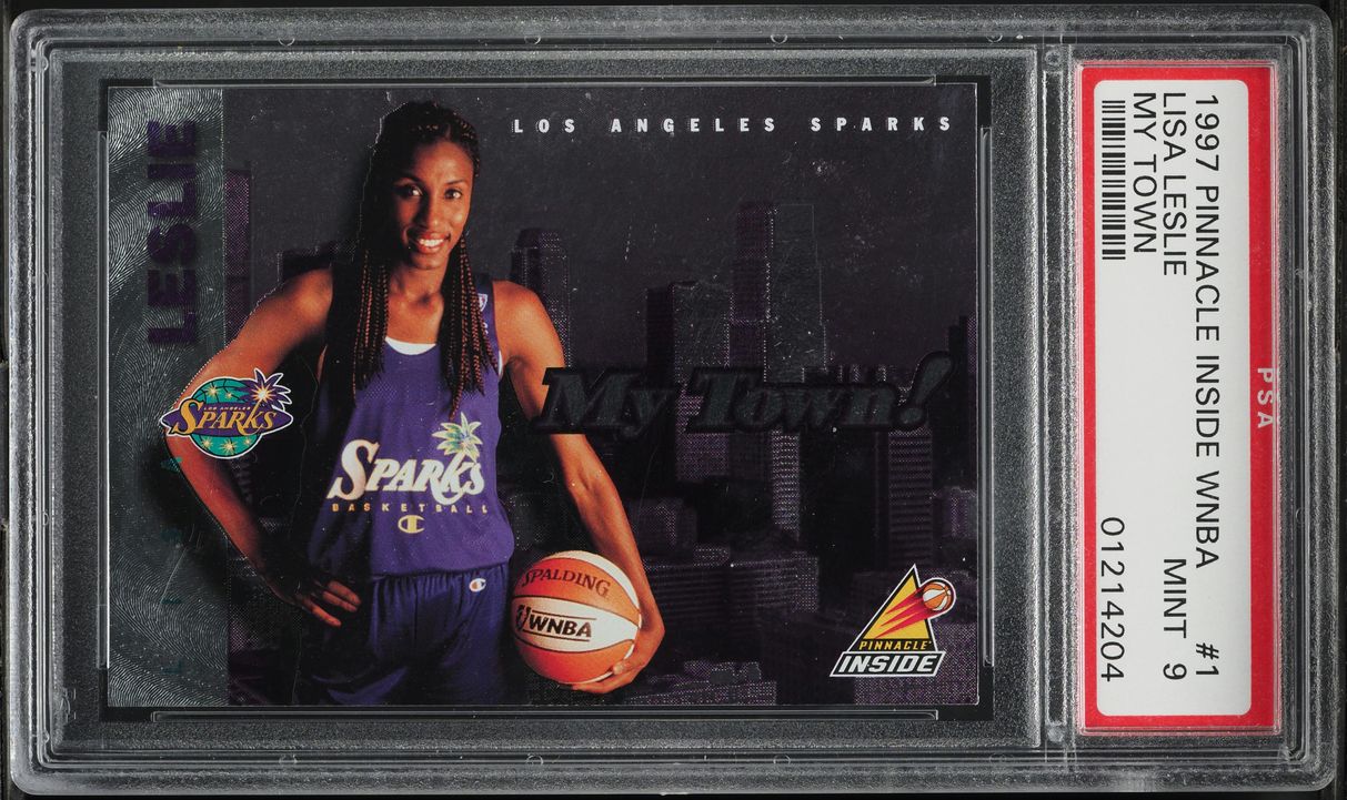 1997 Pinnacle Inside WNBA My Town Lisa Leslie #1 PSA 9 MINT on
