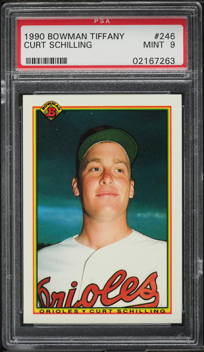1990 Bowman Tiffany Curt Schilling #246 PSA 9 MINT