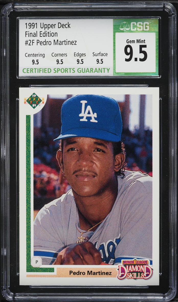 1991 Upper Deck Final Edition Pedro Martinez ROOKIE #2F CSG 9.5 GEM MINT