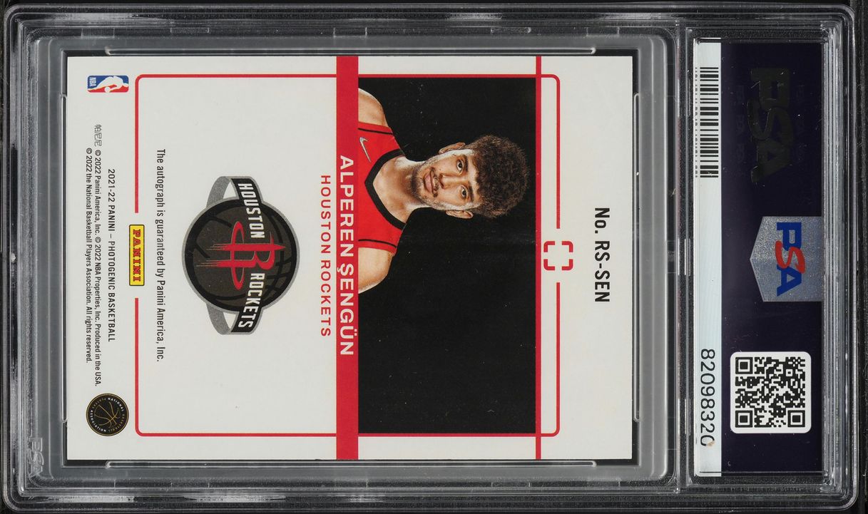 2021 Panini Photogenic Alperen Sengun ROOKIE AUTO #RSSEN PSA 8 NM