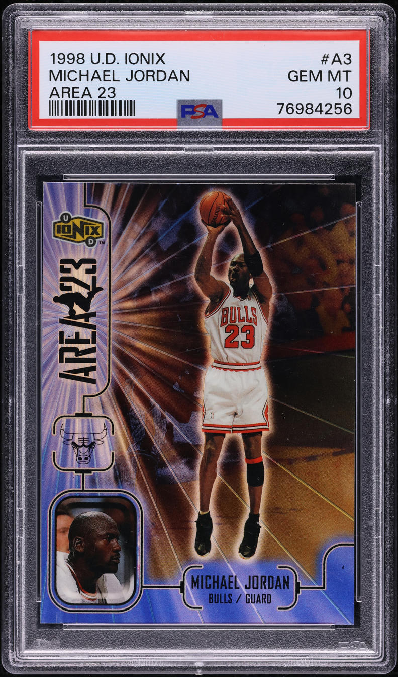 1998 Upper Deck Ionix Area 23 Michael Jordan #A3 PSA 10 GEM MINT
