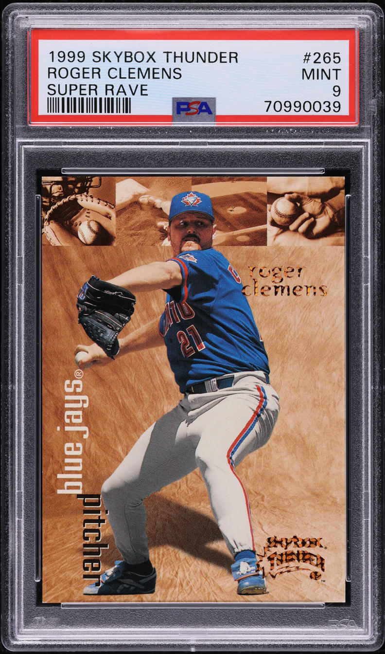 1999 Skybox Thunder Super Rave Roger Clemens /25 #265 PSA 9 MINT