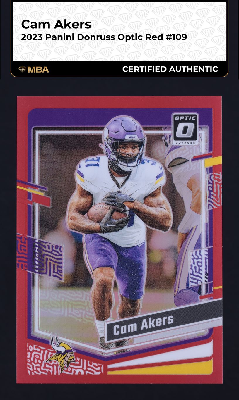 2023 Donruss Optic Red Cam Akers /99 #109 MBA AUTH